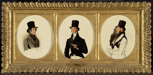 Studien für die Porträts von Lord Eglinton, Lord Douglas und Lord Stradbroke in 